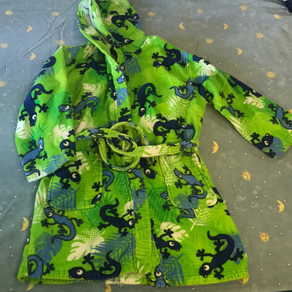 Kids Gecko Bath Robe